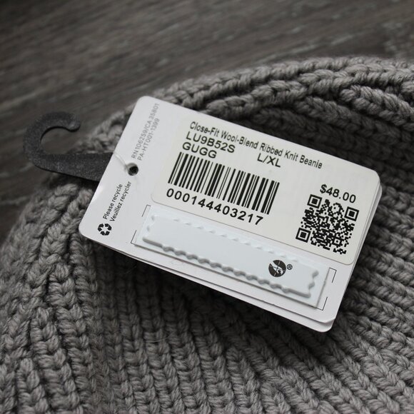 Wool Blend Ribbed Knit Lululemon Beanie - Picture 6 of 8